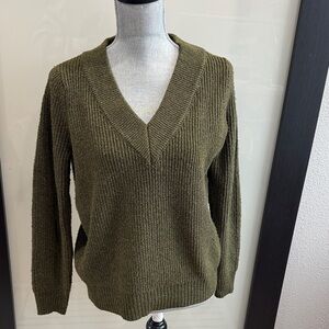 Philosophy Olive V-Neck Sweater